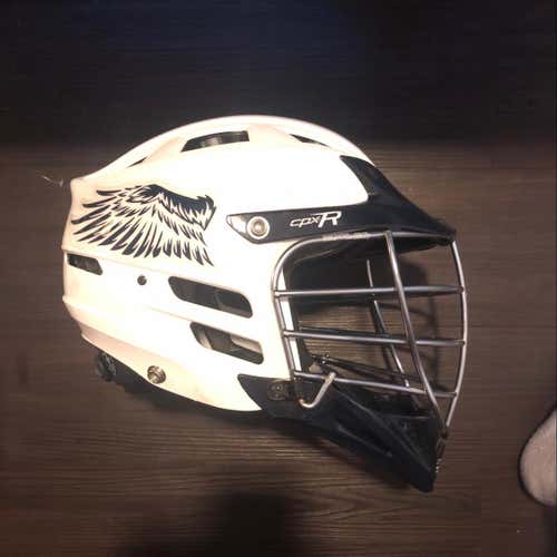 White CPXR w/ Midnight Blue Visor & chin