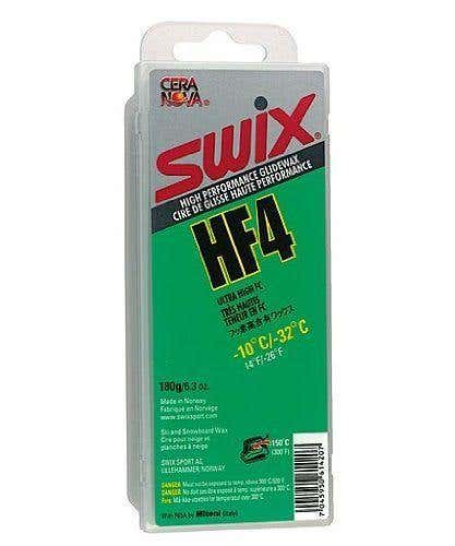 180g Swix Cera Nova HF4 Green High Fluoro Ski Wax | Race Low Temperature