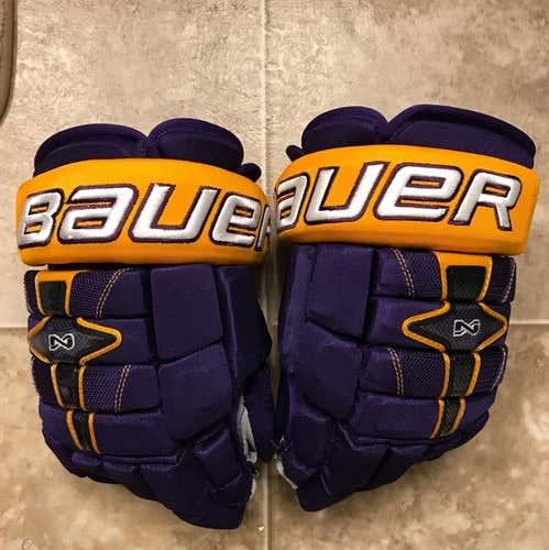 Bauer Nexus Pro Hockey Gloves 13” Retro Kings Purple/Gold