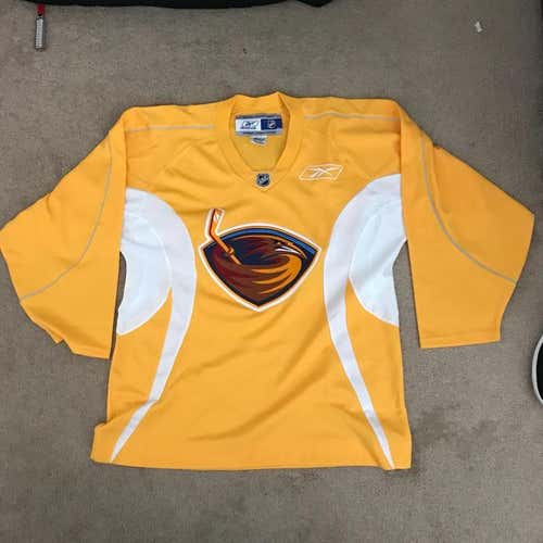 Atlanta Thrashers Practice Jersey Yellow Large