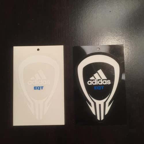 2 Pack Adidas EQT Berserker Lacrosse Stickers White And Black