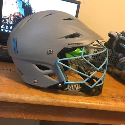 Matte Grey Warrior Regulator II W/ Carolina Blue Facemask