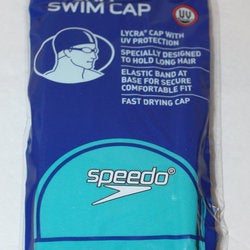 SPEEDO LYCRA SWIM CAP DARK TEAL UV PROTECTION STRETCH SUN PROTECTION SWIMWEAR