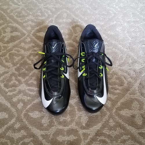 New Size 11 Nike Vapor Carbon 2.0 Black Lacrosse Football Cleats