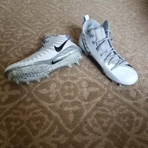 New Size 11.5 Nike Alpha Lacrosse Grey Cleats Football