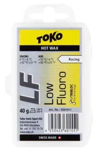 Toko LF Low Fluoro Warm Yellow Hot Ski Snowboard Wax 40g