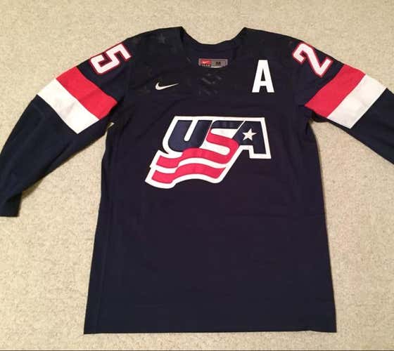 TEAM USA NIKE CHARLIE MCAVOY HOCKEY JERSEY - MEDIUM