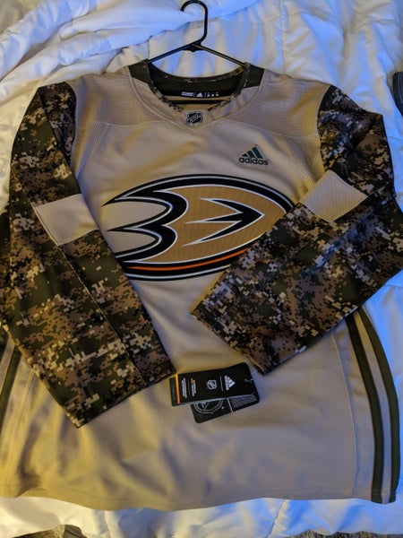 Brand New Anaheim Ducks Military Appreciation Adidas Jersey