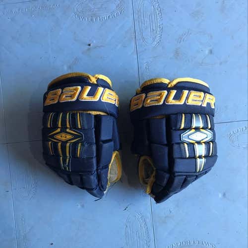 Bauer Nexus 800 Navy and Yellow 12” Gloves