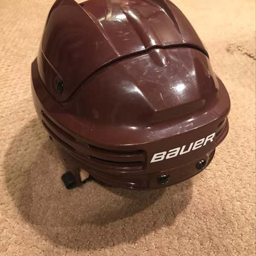Maroon Bauer 4500 Hockey Helmet