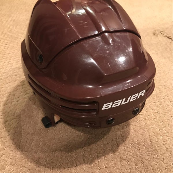 Maroon Bauer 4500 Hockey Helmet
