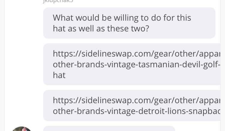 Package Deal of 3 hats: Lions, Taz, and Blackhawks