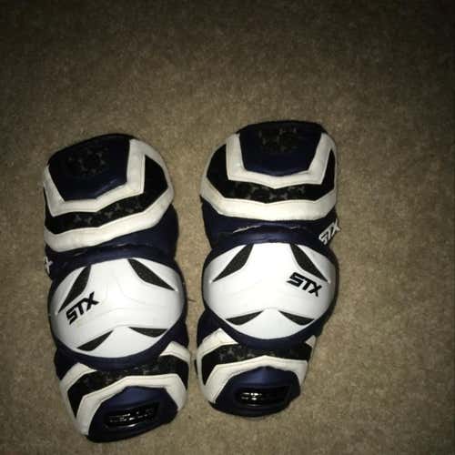 Like New STX Cell II Arm Guards White/ Navy
