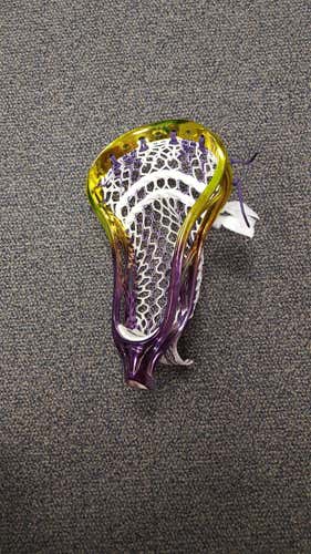New Brine Clutch X - Purple/Yellow Chrome strung w/ Purple striker memory mesh