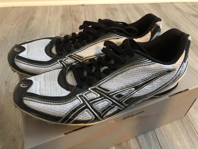 Asics B&W Track shoes (spikes & tool included) Size 11