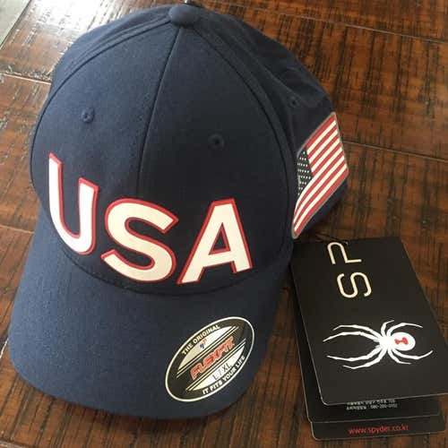 Team USA Olympic Skiing Baseball Hat, Spyder, Brand New, L/XL