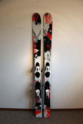 2015 K2 AMP Rictor 90XTi Downhill Skis 163 cm. Demo Bindings Rocker