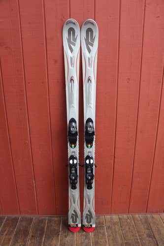 K2 Apache Outlaw Downhill Skis 167 cm. Salomon 711 Demo Bindings FRESH TUNE!