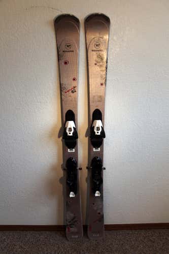 Rossignol Tempation 82 Women's Downhill Skis 144 cm Salomon Demo Bindings Rocker