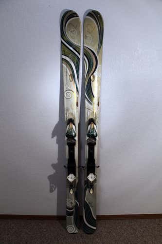 K2 Tough Luv Women's Downhill Skis 163 cm. Marker 11.0 Bindings Love FRESH TUNE