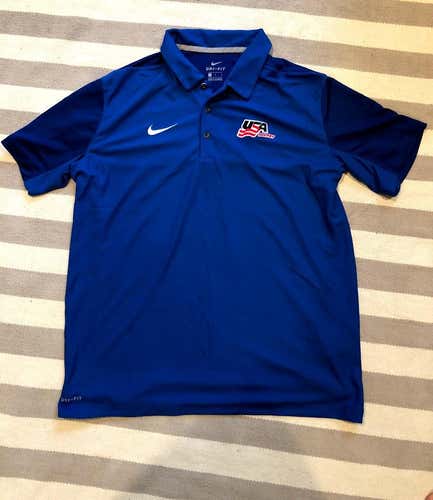USA Hockey Nike Dri-Fit Golf Shirt - Men's