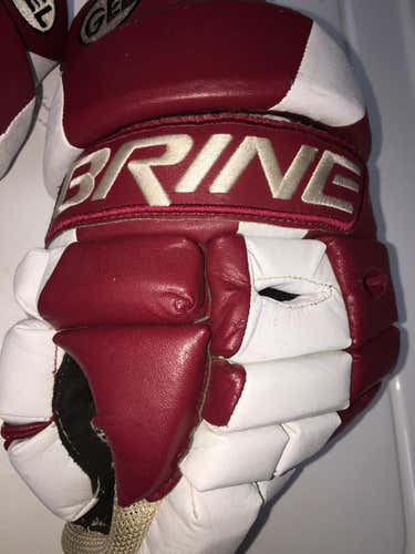 Brine Burgundy White Gel Gloves