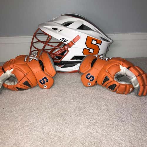 Syracuse 2018 Lacrosse Helmet And Syracuse 2018 Gloves #22