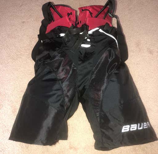 Ferris State University Bauer Pro Stock Hockey Pants Small (cover and suspenders included)
