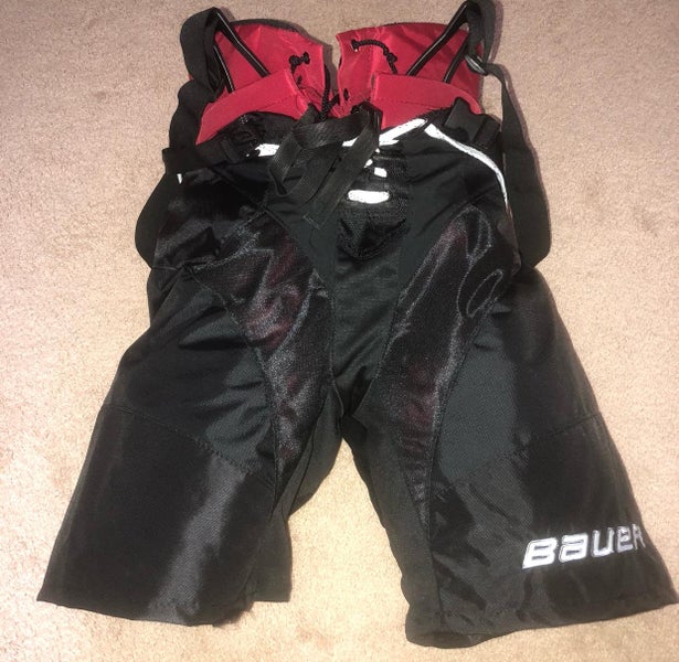 Ferris State University Bauer Pro Stock Hockey Pants Small (cover and suspenders included)