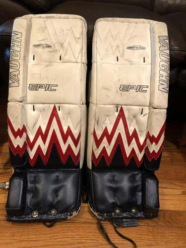 Vaughn Epic 8404 Goalie Pads with Iceberg design
