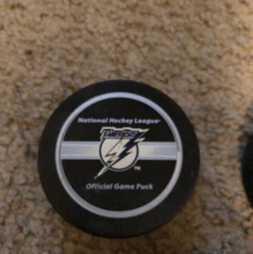 Tampa Bay Lightning Game Used Puck