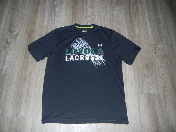 Loyola Greyhounds Lacrosse Under Armour Mens Shooting Shirt Sz Sm Black