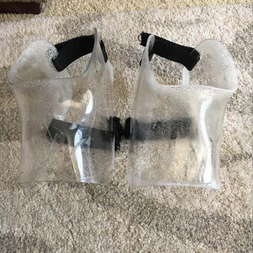 Used Hockey Skate Shot Blockers