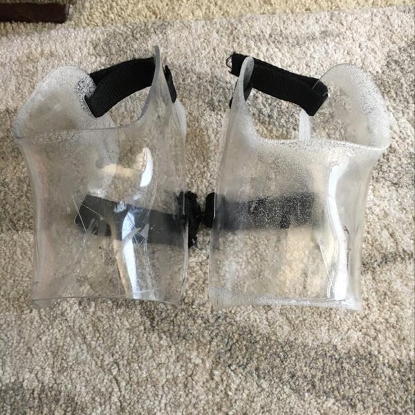 Used Hockey Skate Shot Blockers