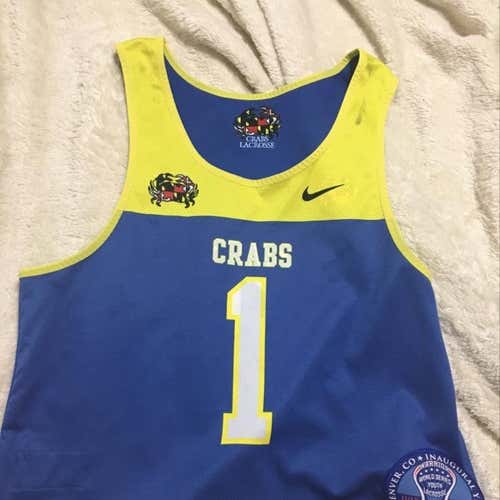 Crabs Lacrosse Pennie Worn At Warrior Wold Series!!! Adult Small