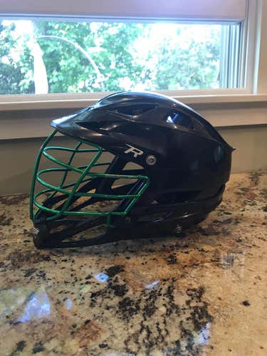 Cascade R Helmet Adult chrome green mask no trades