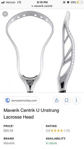 New Maverik Centrik Head