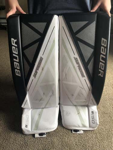 Bauer Supreme S150 Goalie leg pads Jr Large (30+1)