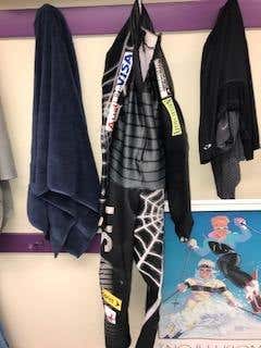 Spyder VPD Padded Black US Ski Team "Hundies Matter" Speed Suit