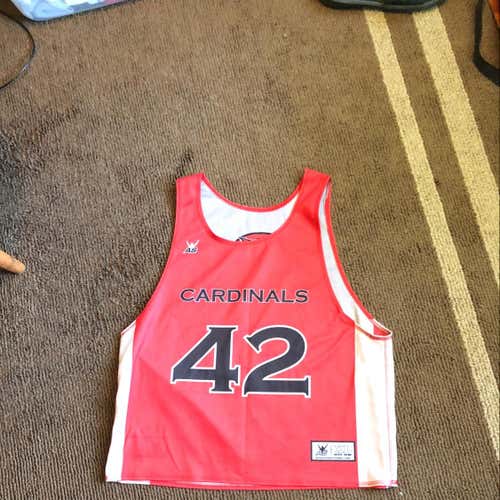 CT Cardinals/Wesleyan Red/Gray Pinnie