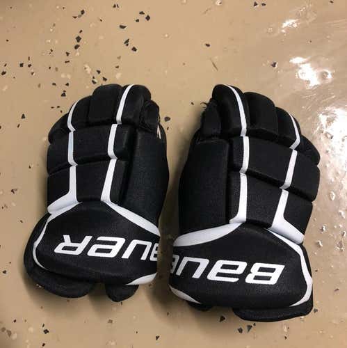 Bauer Supreme JR Gloves- Black/White 11”