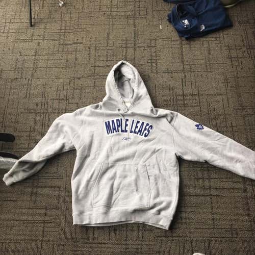 Reebok Team Issued Toronto Maple Leafs Hoodie - Large