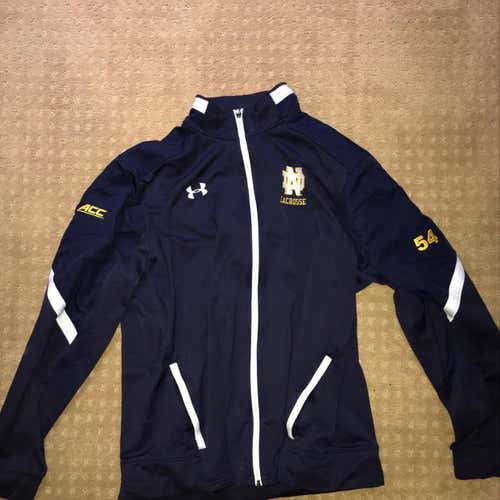 Notre Dame Team Issued Lacrosse Travel Zip Sweatshirt