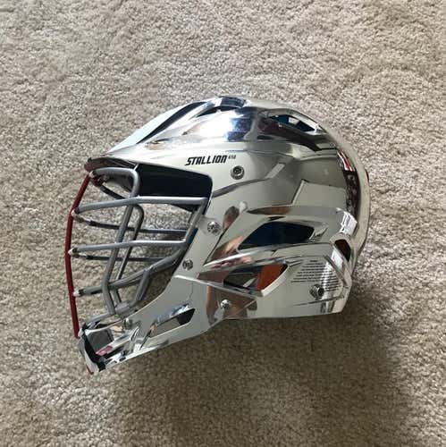 2017 National Championship Worn Ohio State Chrome Helmet