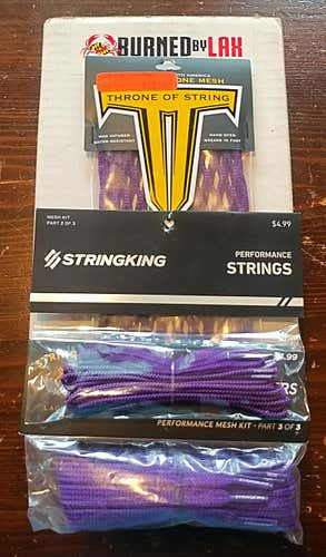 1 BNWT Throne Semi-Soft Mesh w/ String King Stringing Set