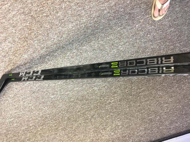 2 for 240.00 Prostock New CCM RibCor Trigger2 PMT Stick Left Handed p90 Crosby 80 flex 63” length