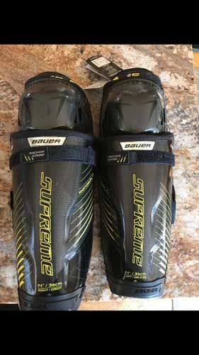New Bauer Supreme 1S Shin Pads Senior- BRAND NEW WITH TAGS