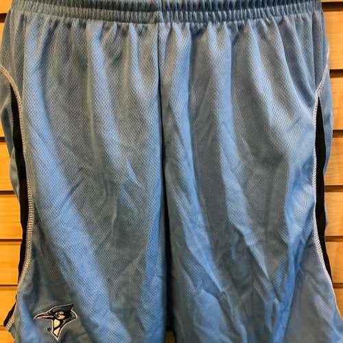 New! John Hopkins Shorts, OT, Youth Large, Light blue with black stripes down the side