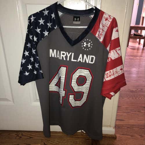 Maryland Terrapins UMD Under Armour Wounded Warrior Project Jersey #49