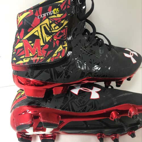 Maryland team issued Chrome B10 Championship Under Armour Black Cleats